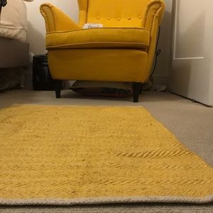 Yellow rug
